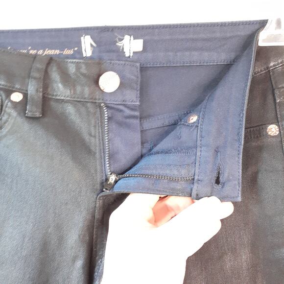 Ted Baker Ombre Wash Skinny Jeans Black Size 25 Designer Slim Ankle Length - Picture 9 of 11